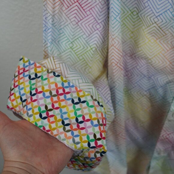 EUC‎ Robert Graham Long Sleeve Multicolor Geometric Print Button Down Size 2xl - Picture 6 of 10